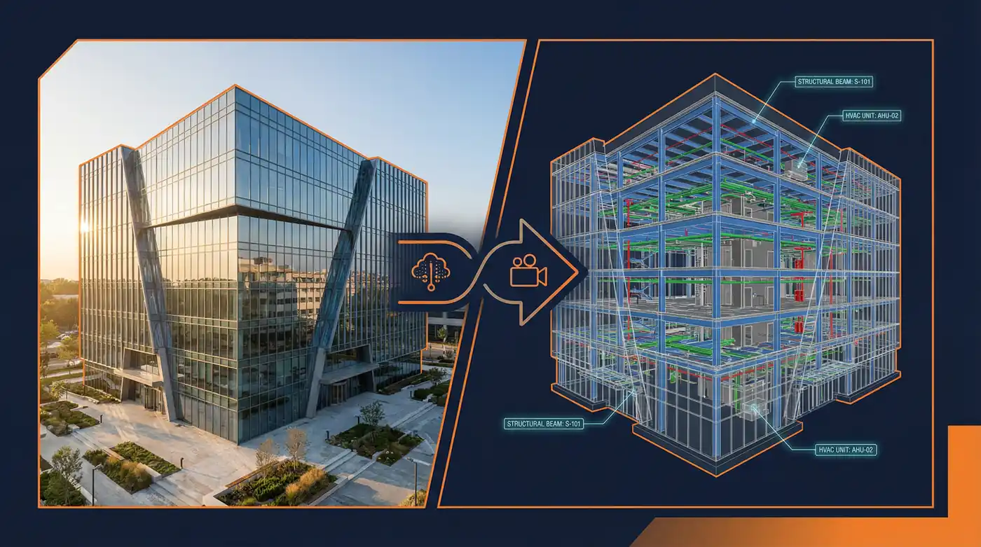 Vom Scan zum BIM: Wie 3D-Gebäudescans mit Drohnen die Planung revolutionieren