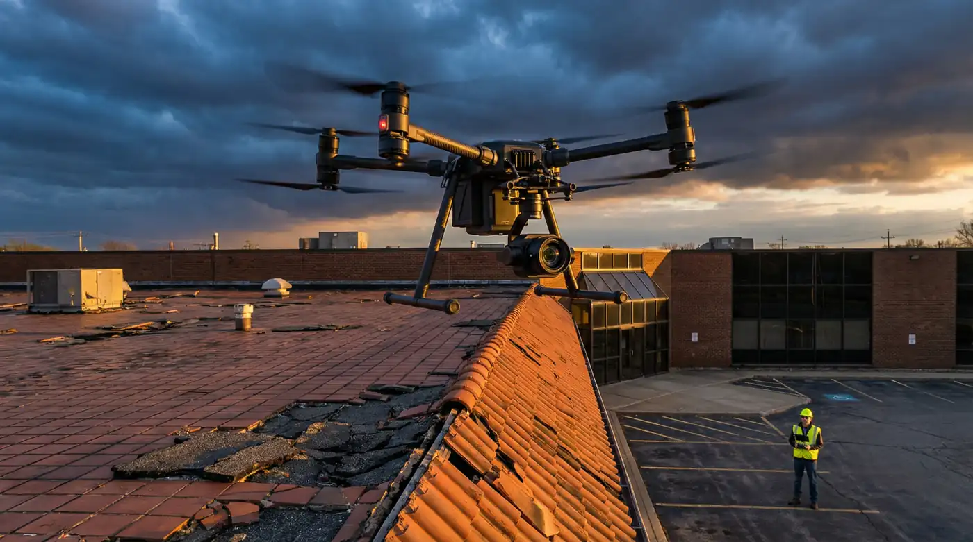 Dachinspektion mit Drohnen: Sicher, schnell und präzise Schäden dokumentieren