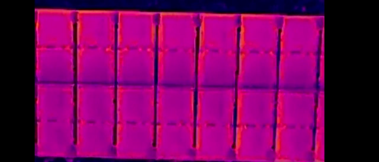 Thermografie-Analyse einer PV-Anlage