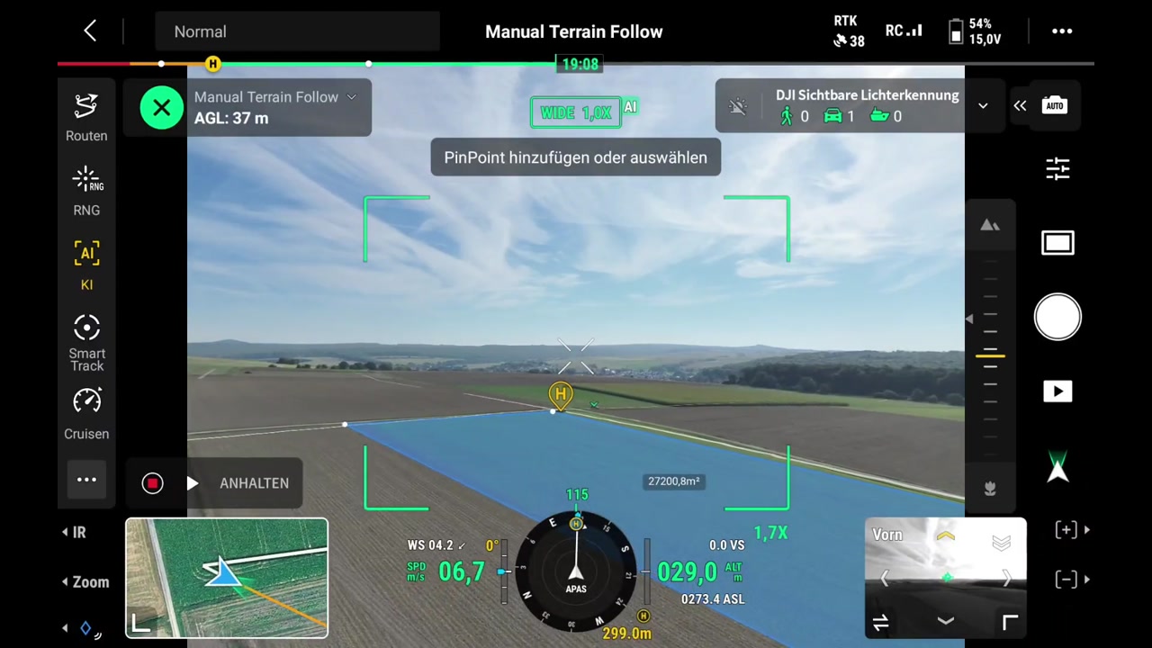 Drohnenvermessung: RTK-Flug für 3D-Modellierung